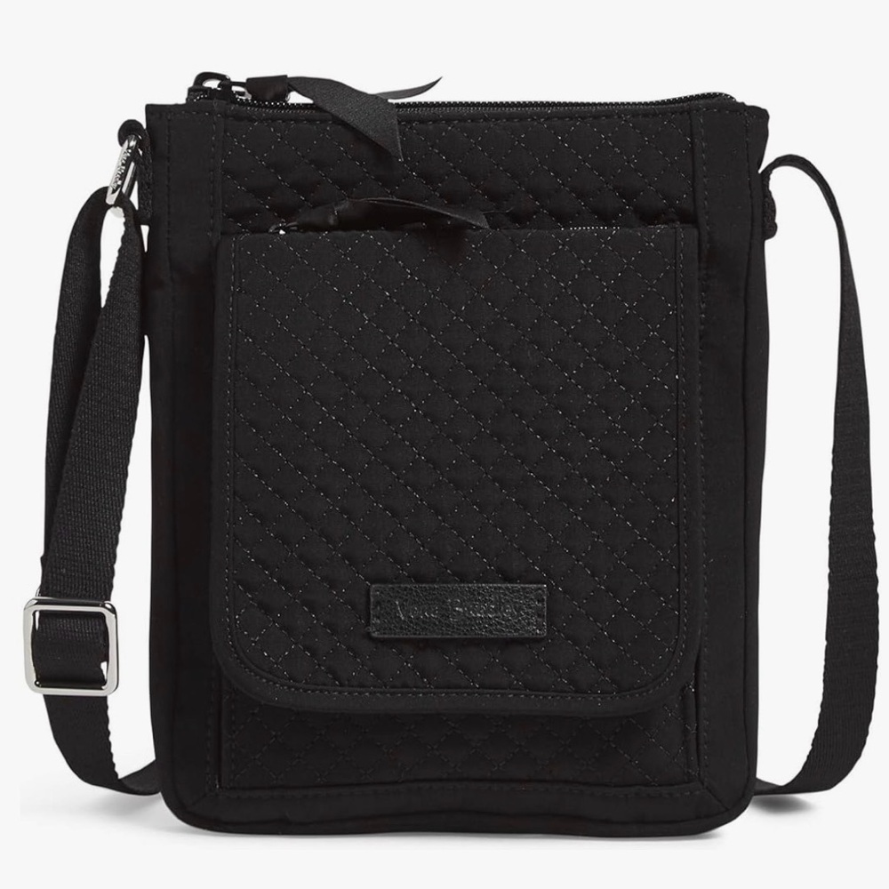 Vera Bradley Women's Microfiber Mini Hipster Crossbody Purse With RFID.